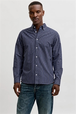 Jack & Jones Harvey Oxford LS Navy 